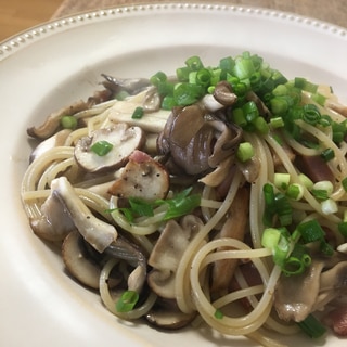 キノコの和風パスタ